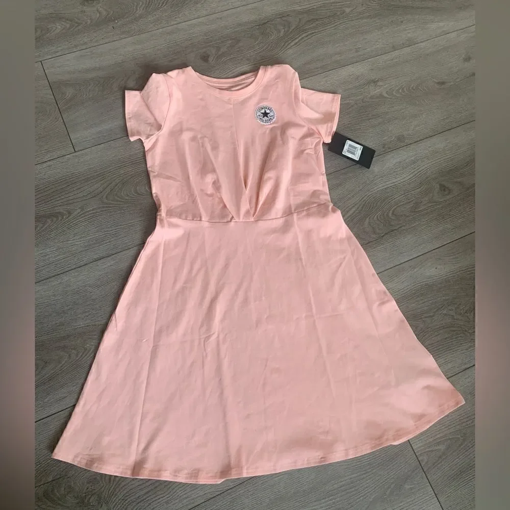 Converse girls baby pink beautiful soft dress perfect for summer